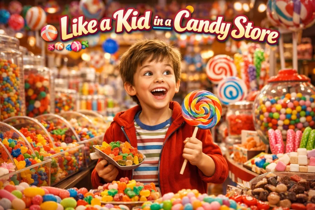 Like a Kid in a Candy Store