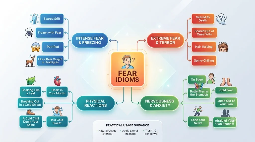 Idioms for Scared