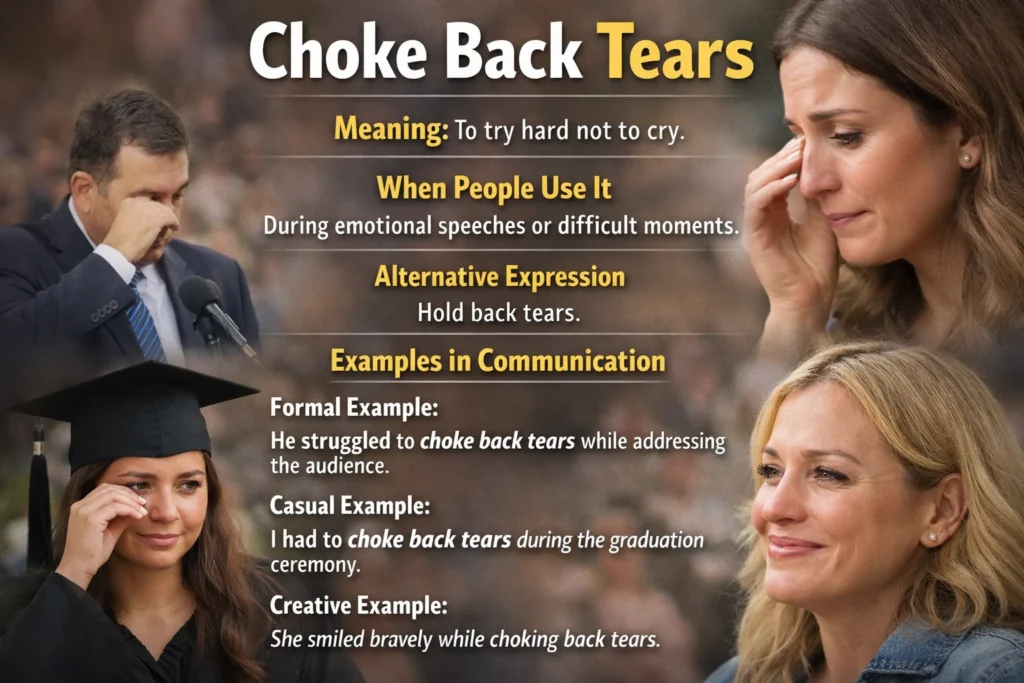 Choke Back Tears