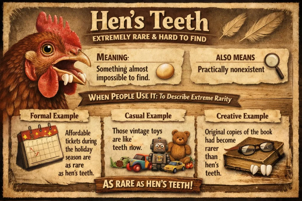 Hen's Teeth