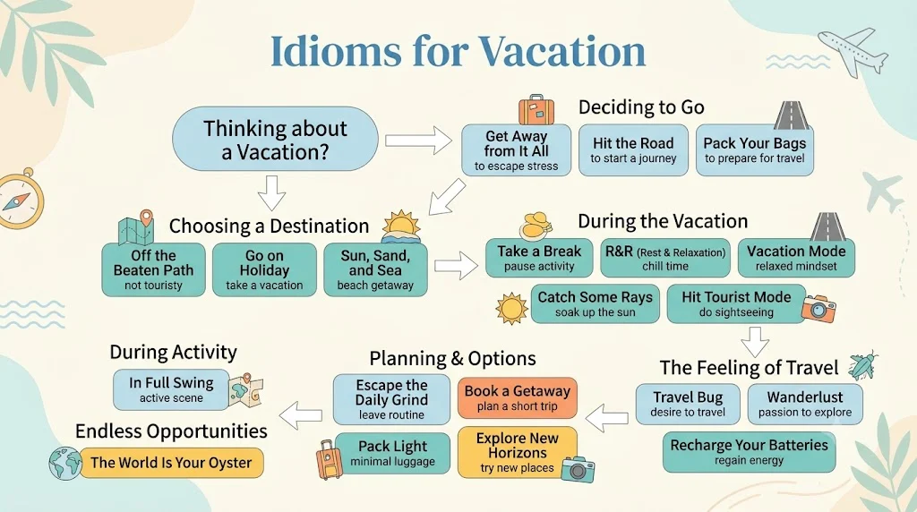 Idioms for Vacation