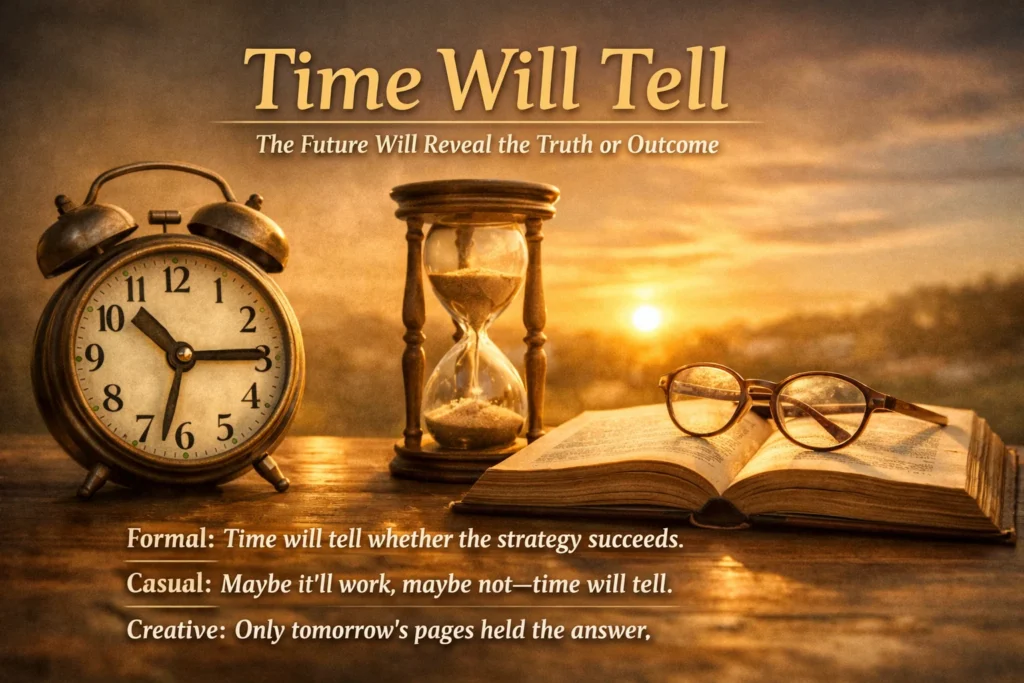 Time Will Tell