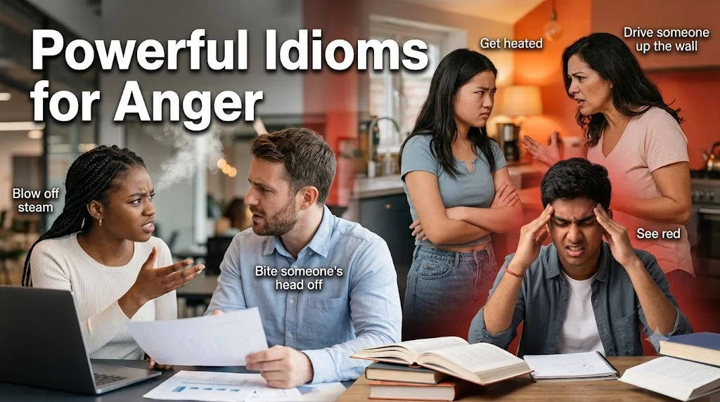 Powerful Idioms for Anger