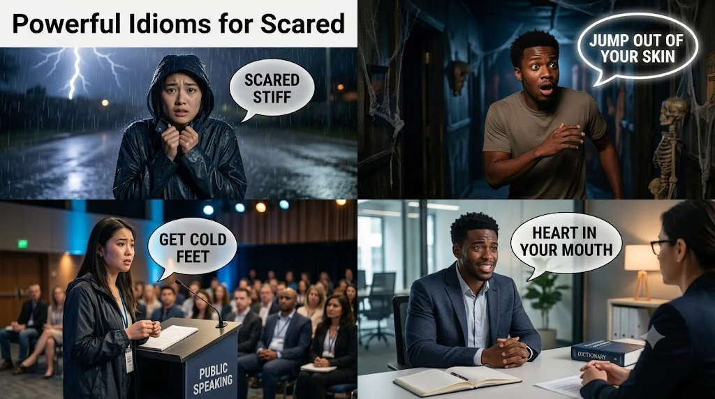 Powerful Idioms for Scared
