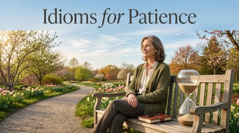 Idioms for Patience